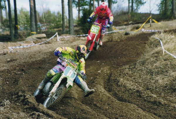 Kurt Ljungqvist (8) Mäntyharjun supercross 1995